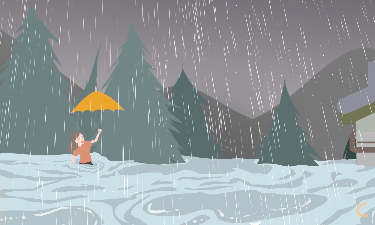 下雨一千字日记