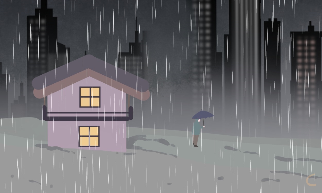 下雨350字日记怎么写