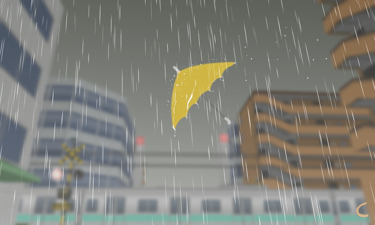 350字日记下雨