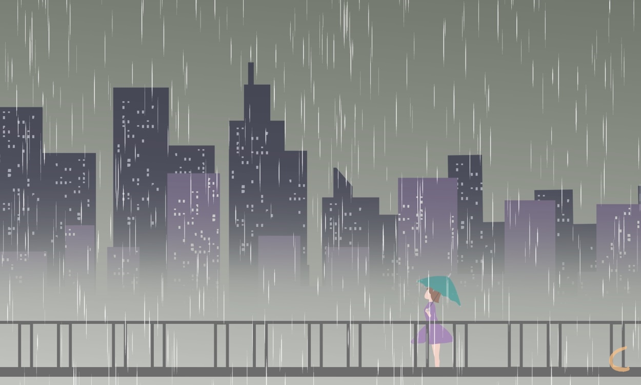 下雨的日记550字